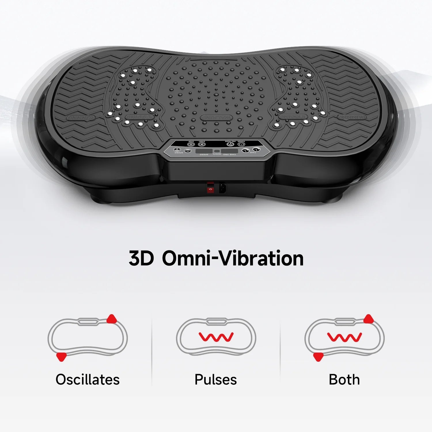 Full Body Vibration Plate Exercise Machine for Lymphatic Drainage Weight Loss, Bluetooth with Message Pedals, Workout Vibration Platform for Home Fitness 400Lbs